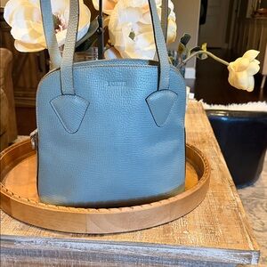 LOEWE Powder Blue Leather Shoulder Bag